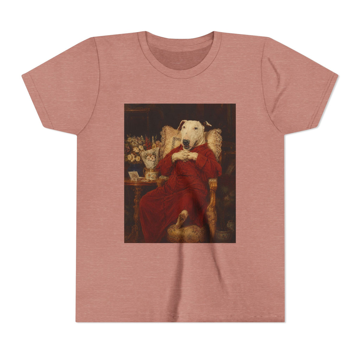 Bull Terrier A Happy Birthday — after Antonio Casanova y Estorach, c.1890 | Youth Tee