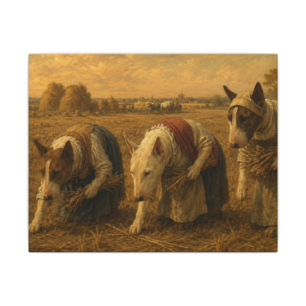 Bull Terrier The Gleaners — after Jean-Francois Millet, 1857 | Canvas