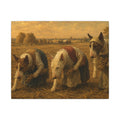Bull Terrier The Gleaners — after Jean-Francois Millet, 1857 | Canvas
