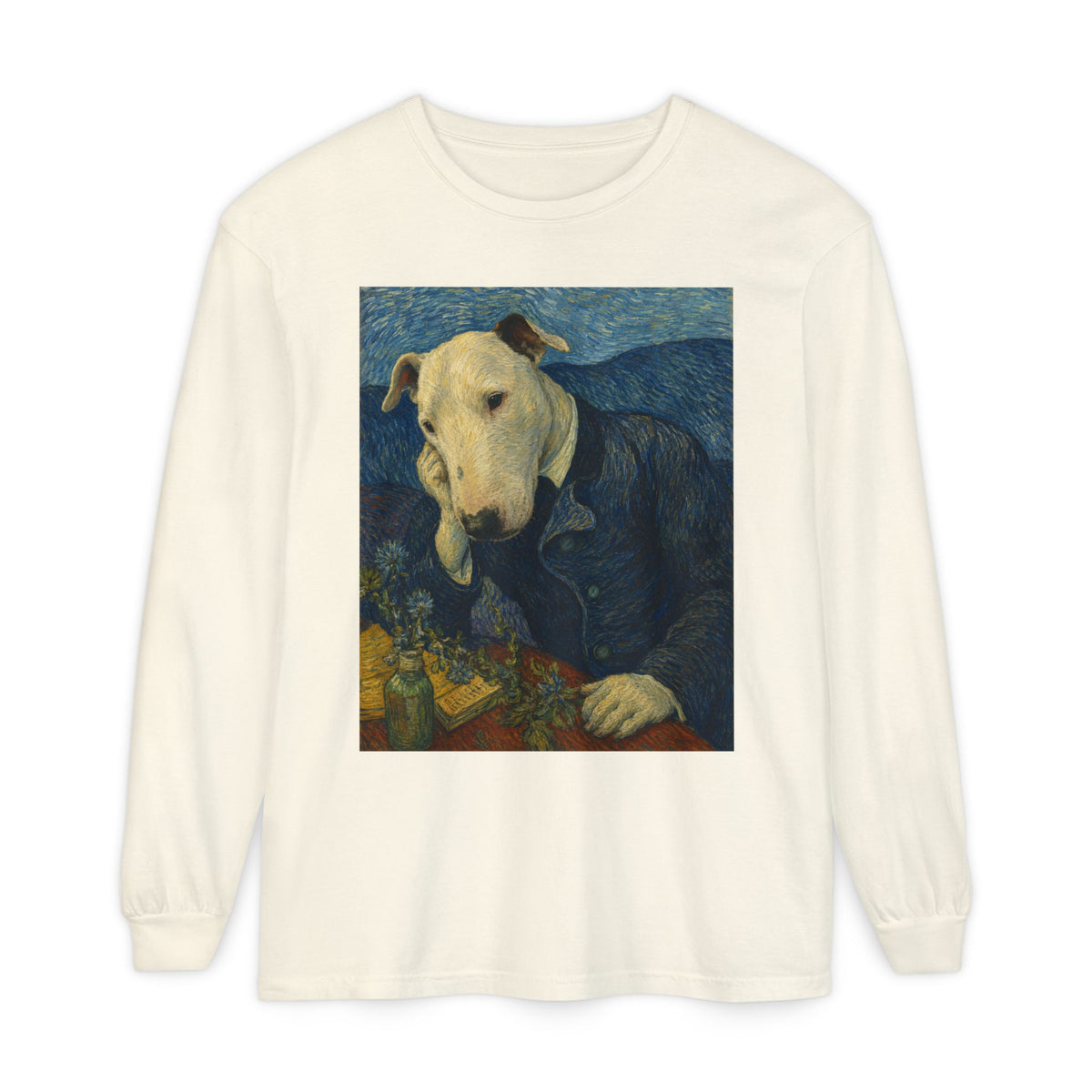Bull Terrier Portrait of Doctor Gachet — after Vincent van Gogh, 1890 | Long Sleeve