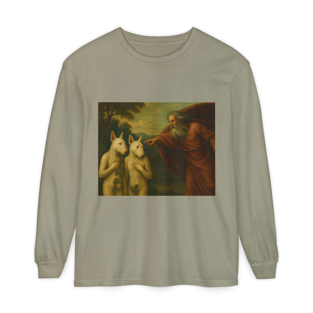 Bull Terrier The Rebuke of Adam and Eve — after Domenichino, 1626 | Long Sleeve