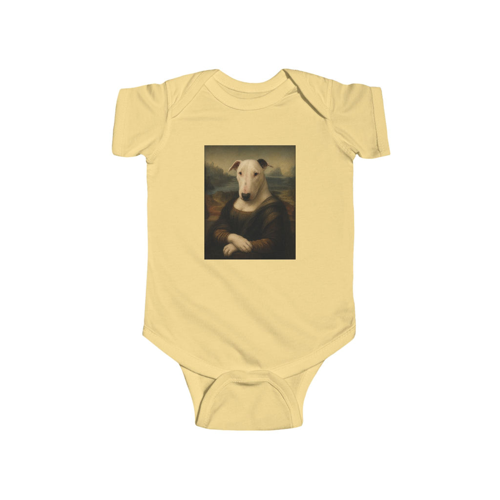 Bull Terrier Mona Lisa — after Leonardo da Vinci, c.1503 | Bodysuit
