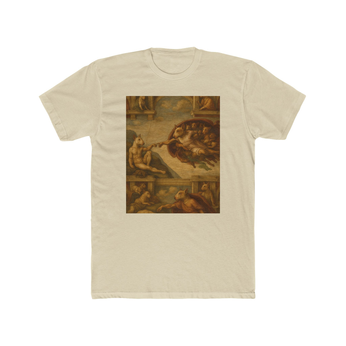 Bull Terrier The Creation Of Adam — after Michelangelo, 1512 | Tee