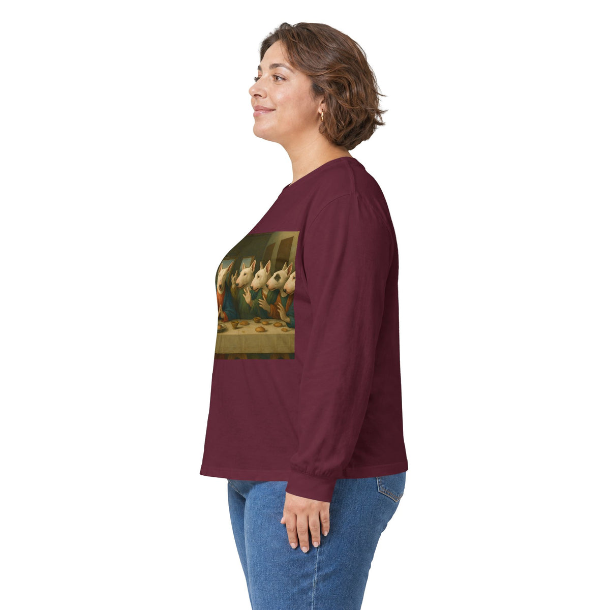 Bull Terrier The Last Supper — after Leonardo da Vinci, 1498 | Long Sleeve