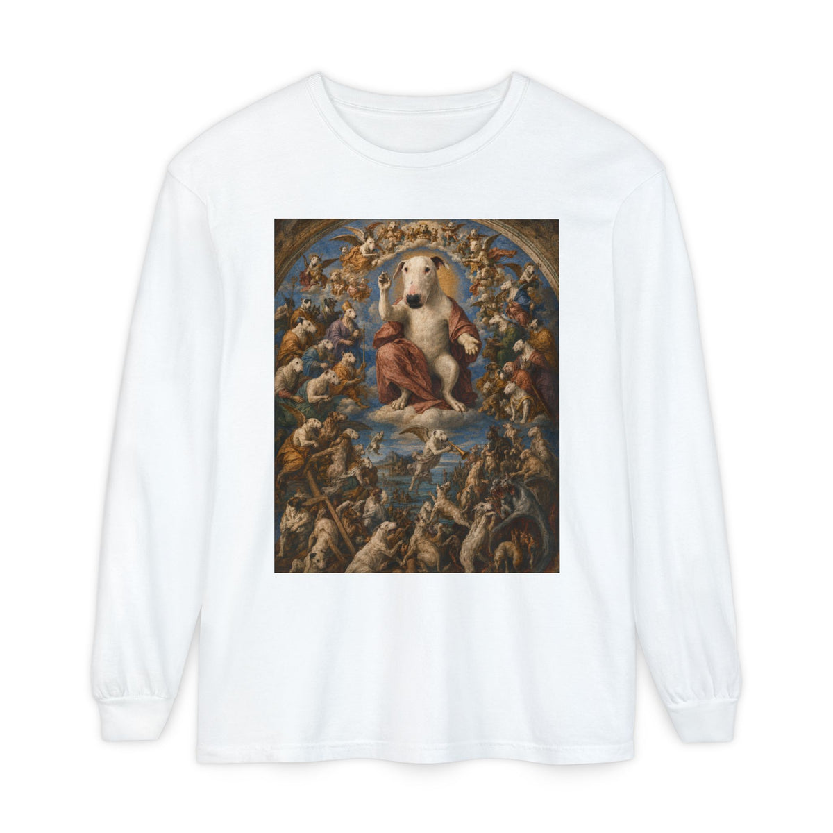 Bull Terrier The Last Judgement — after Michelangelo, 1541 | Long Sleeve
