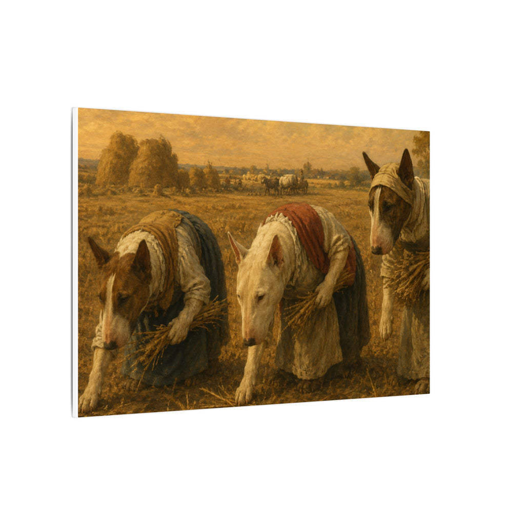 Bull Terrier The Gleaners — after Jean-Francois Millet, 1857 | Canvas