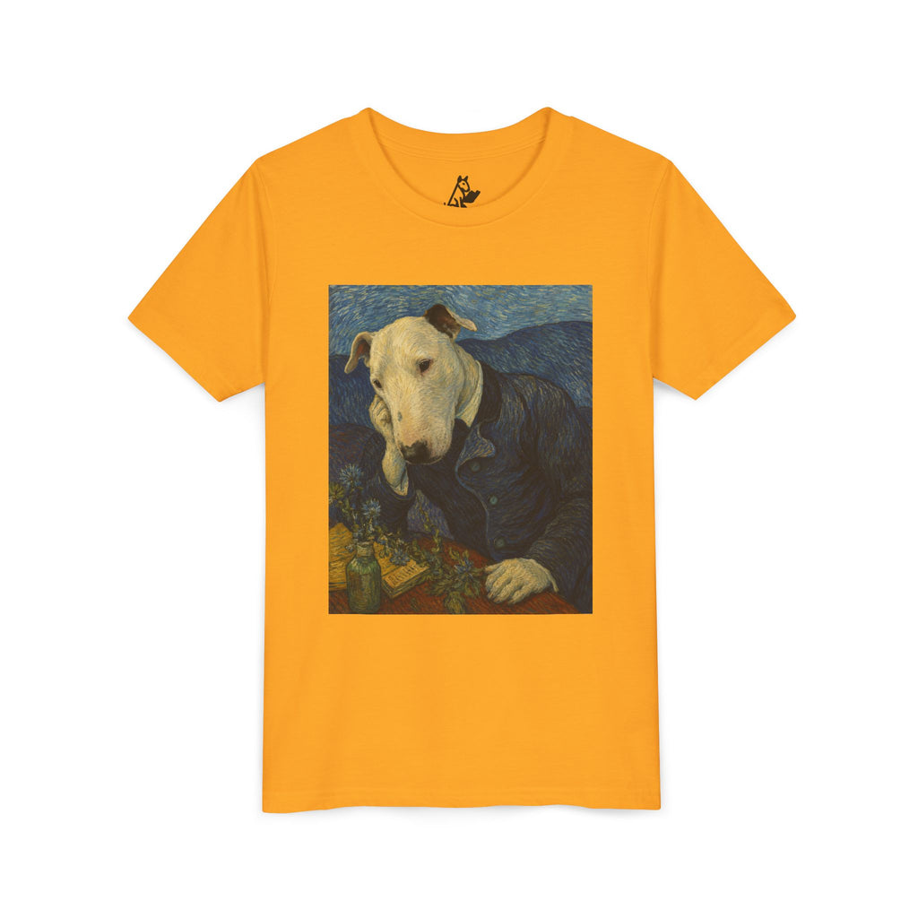 Bull Terrier Portrait of Doctor Gachet — after Vincent van Gogh, 1890 | Youth Tee