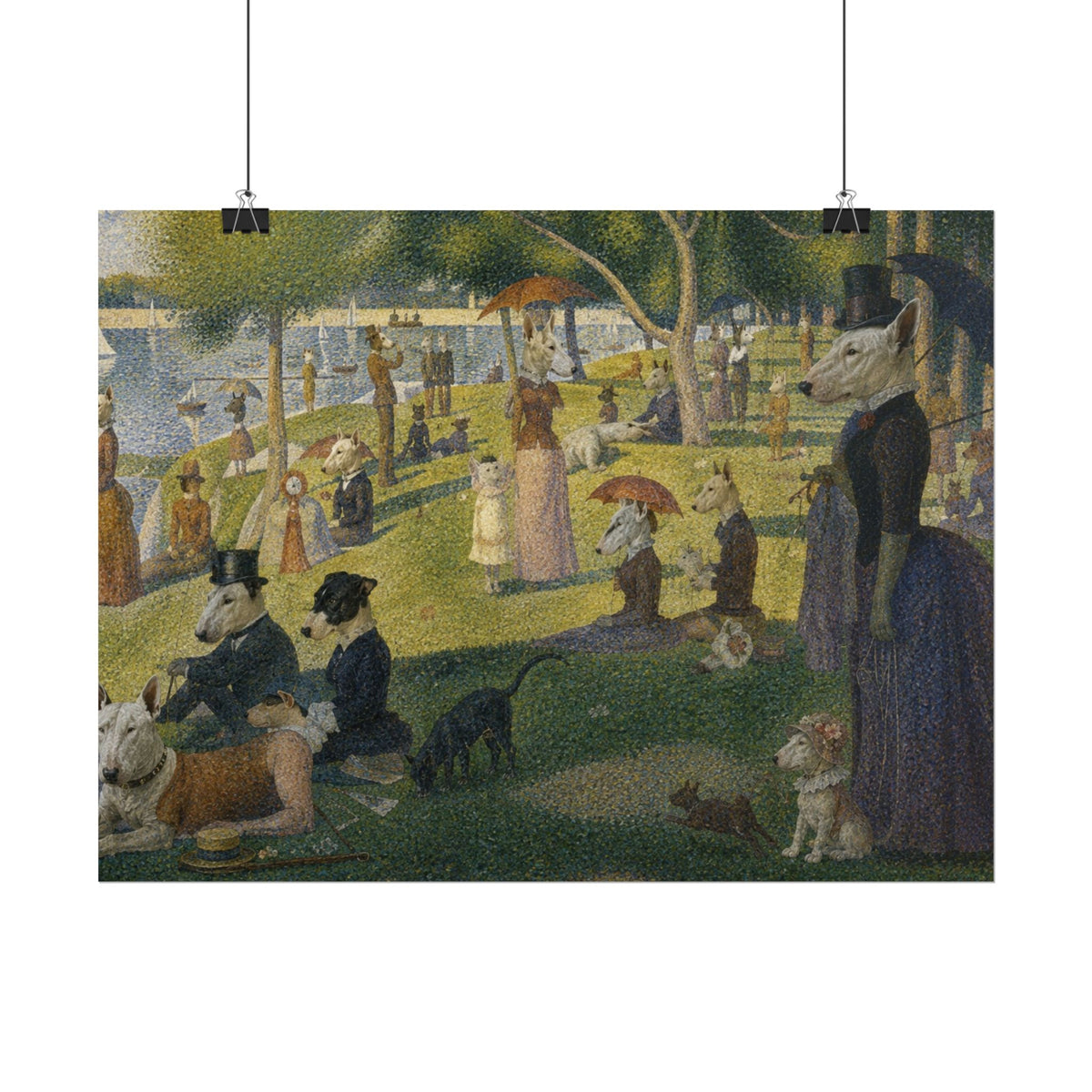 Bull Terrier A Sunday Afternoon on La Grande Jatte — after Georges Seurat, 1886 | Print