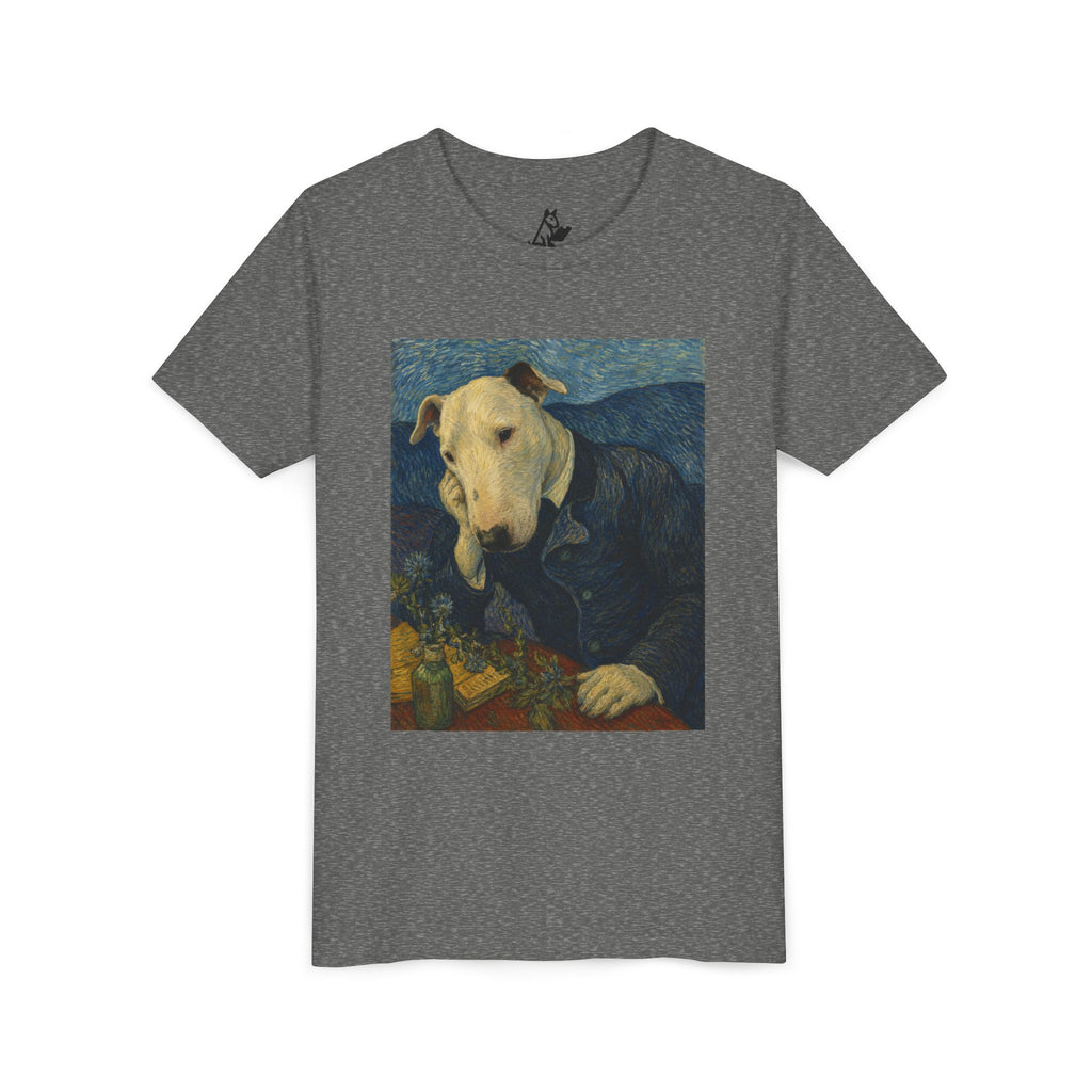 Bull Terrier Portrait of Doctor Gachet — after Vincent van Gogh, 1890 | Youth Tee