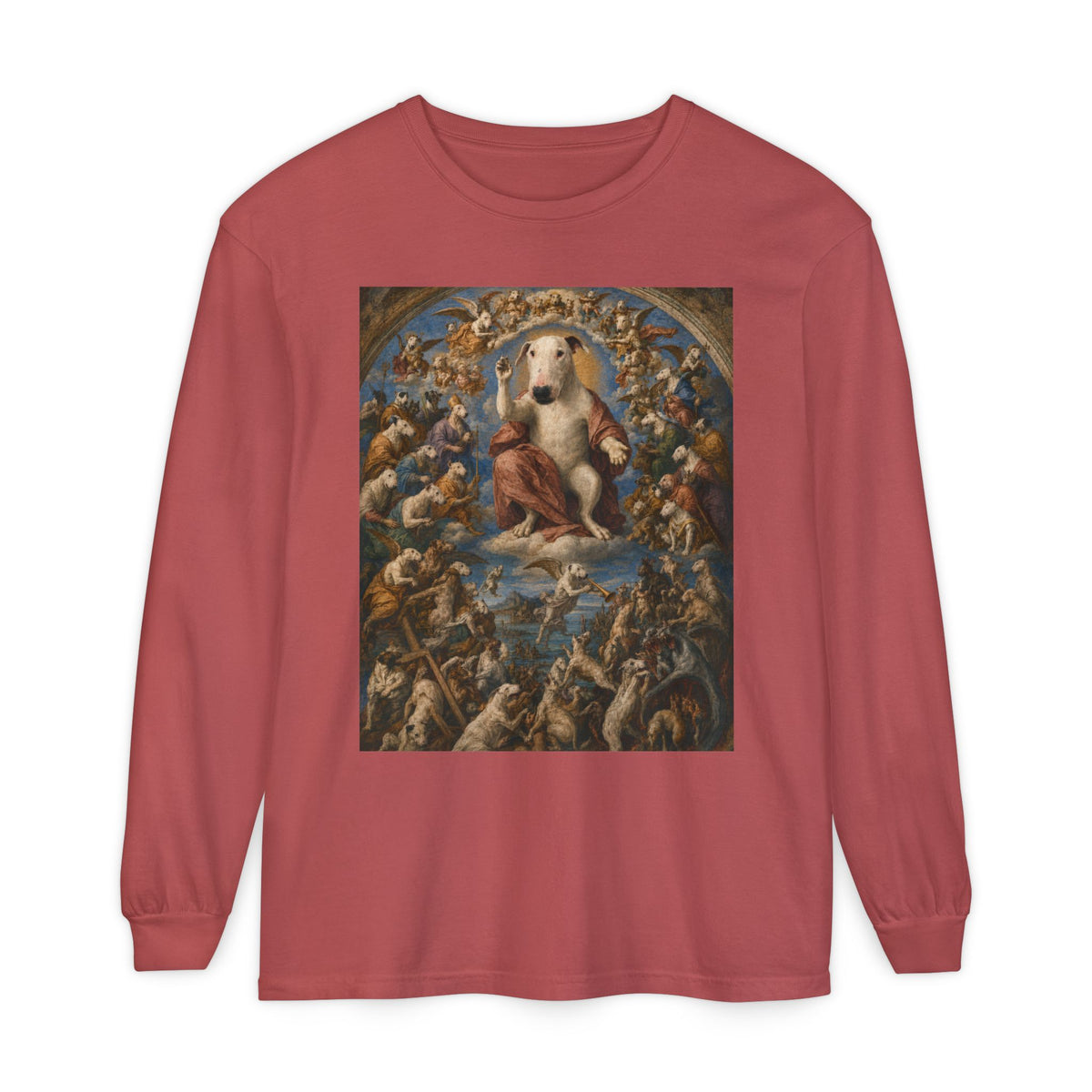 Bull Terrier The Last Judgement — after Michelangelo, 1541 | Long Sleeve