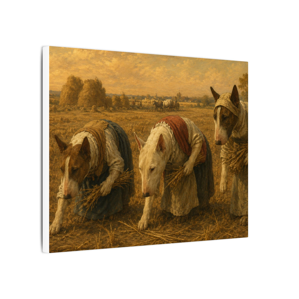 Bull Terrier The Gleaners — after Jean-Francois Millet, 1857 | Canvas