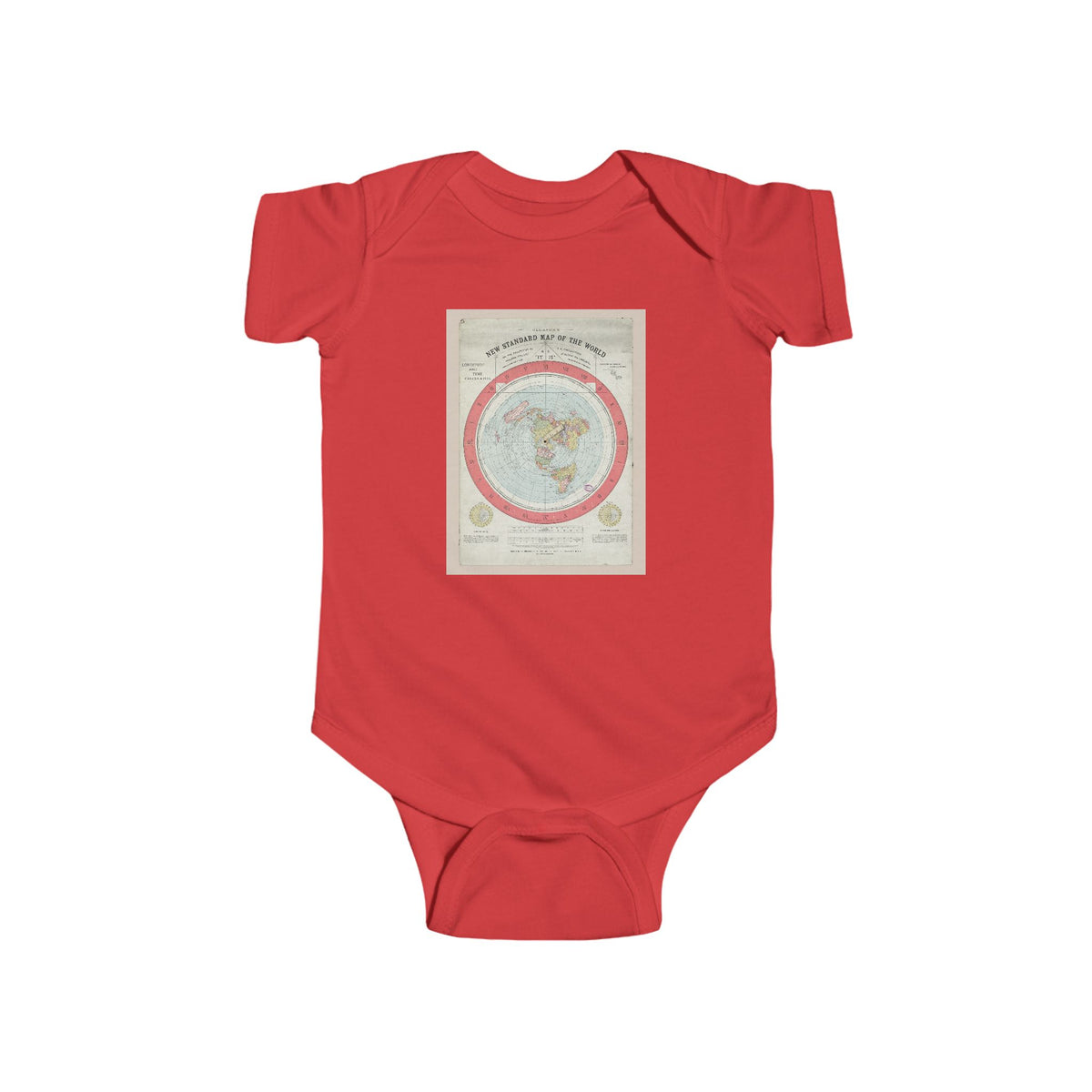 Gleason's New Standard Map of the World, 1892 | Bodysuit