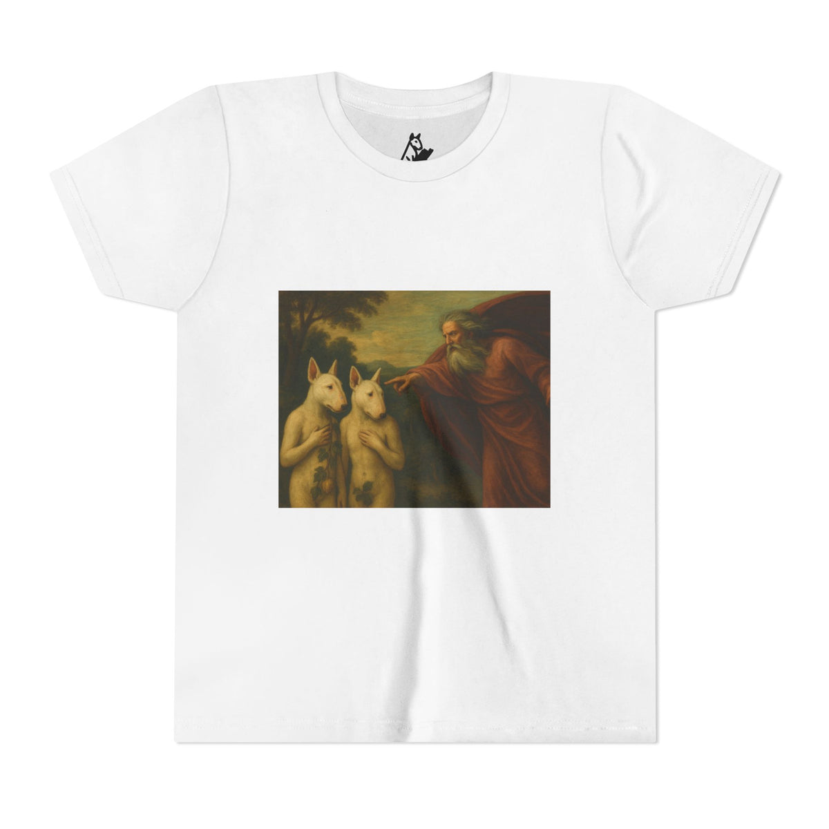 Bull Terrier The Rebuke of Adam and Eve — after Domenichino, 1626 | Youth Tee