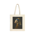 Bull Terrier Girl with a Pearl Earring — after Johannes Vermeer, c.1665 | Canvas Tote