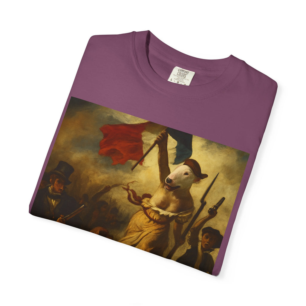 Bull Terrier Liberty Leading the People — after Eugene Delacroix, 1830 | Garment-Dyed Tee