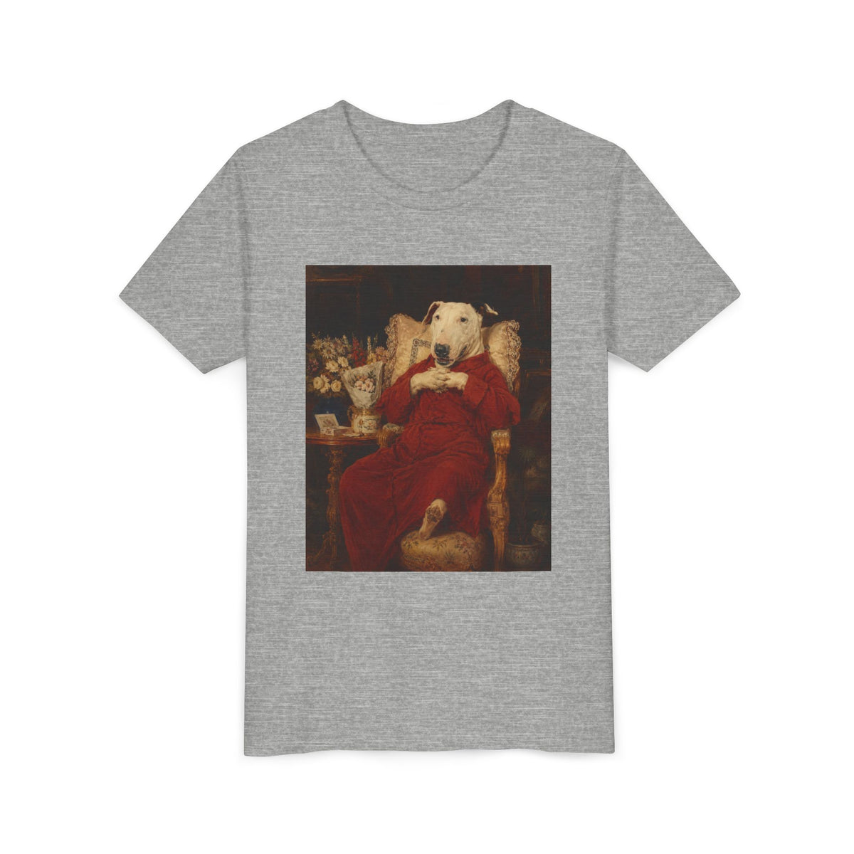 Bull Terrier A Happy Birthday — after Antonio Casanova y Estorach, c.1890 | Youth Tee