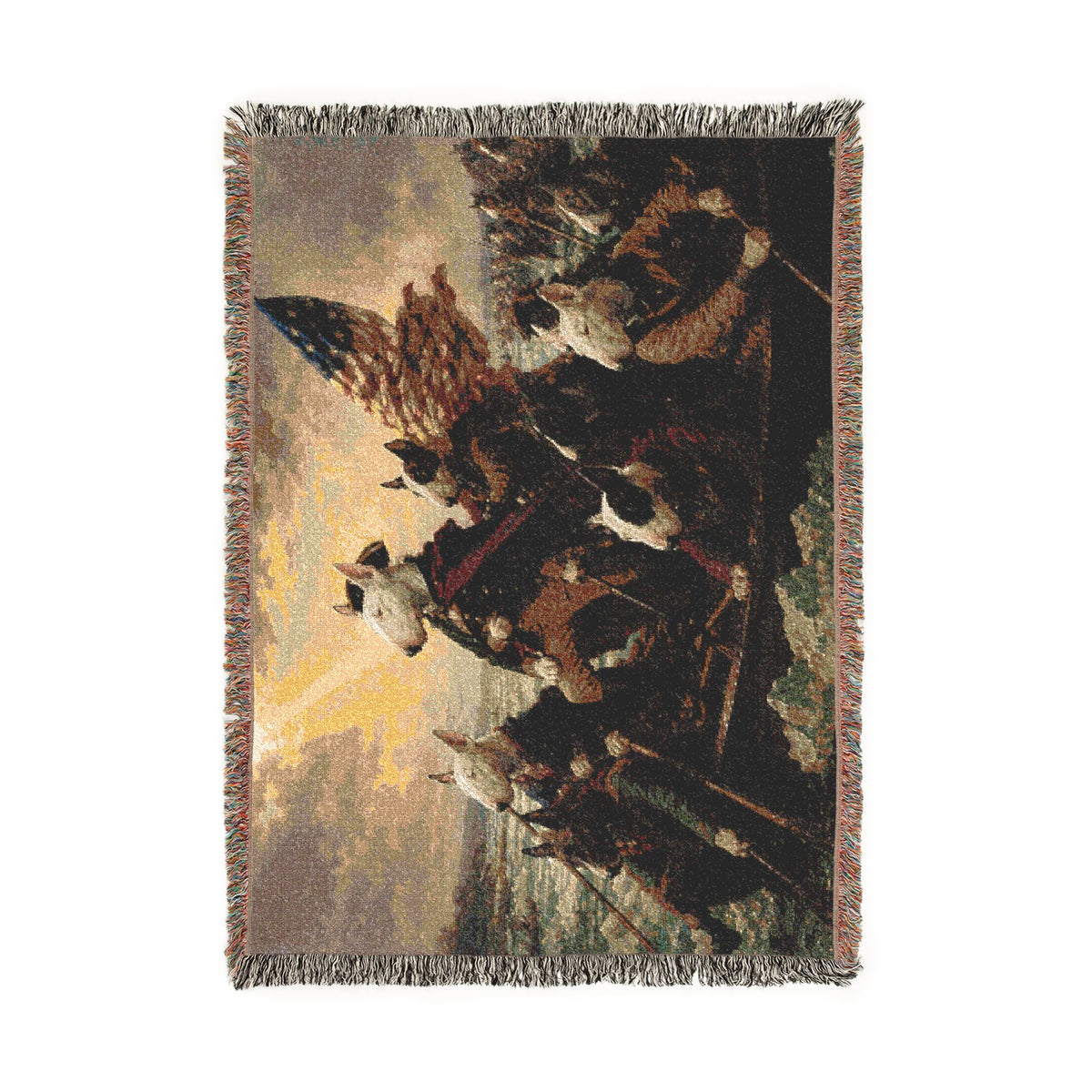 Bull Terrier Washington Crossing the Delaware — after Emanuel Leutze, 1851 | Blanket
