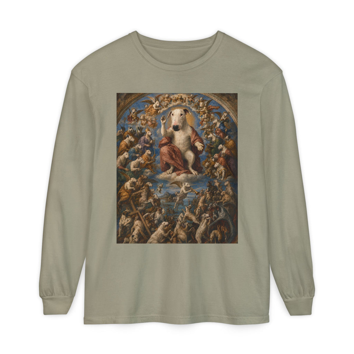 Bull Terrier The Last Judgement — after Michelangelo, 1541 | Long Sleeve