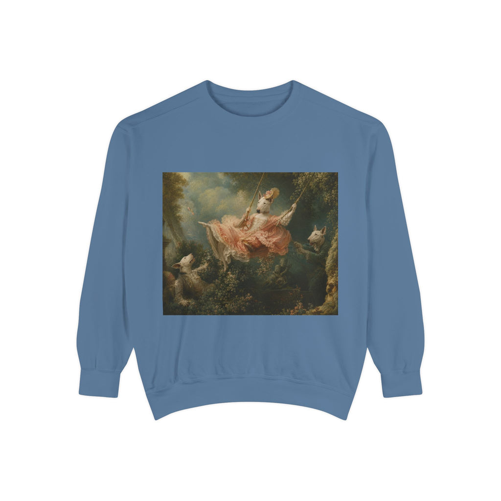 Bull Terrier The Swing — after Jean-Honore Fragonard, 1767 | Crewneck