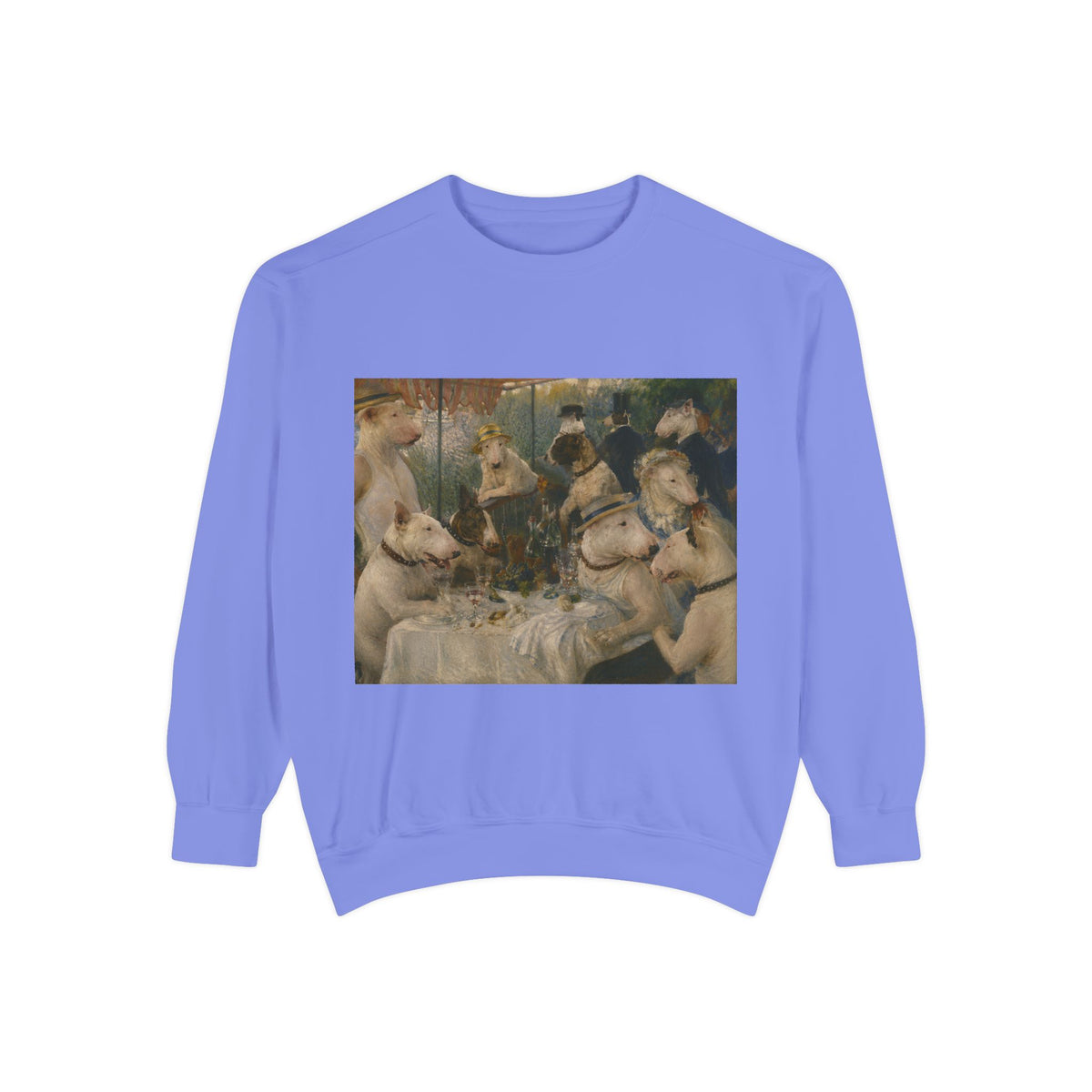 Bull Terrier Luncheon of the Boating Party — after Pierre-Auguste Renoir, 1881 | Crewneck