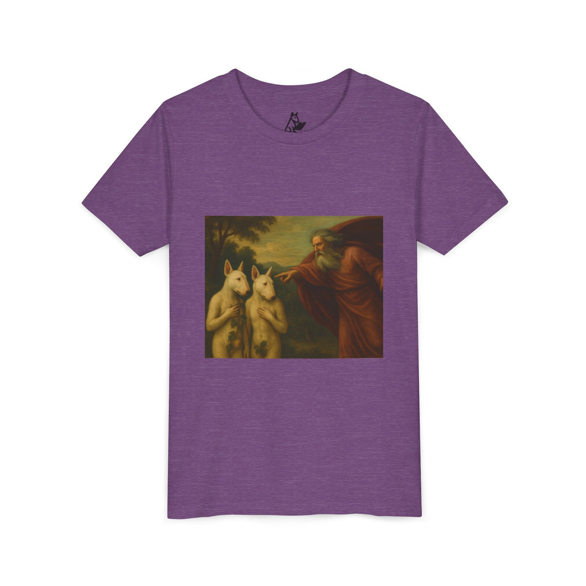 Bull Terrier The Rebuke of Adam and Eve — after Domenichino, 1626 | Youth Tee