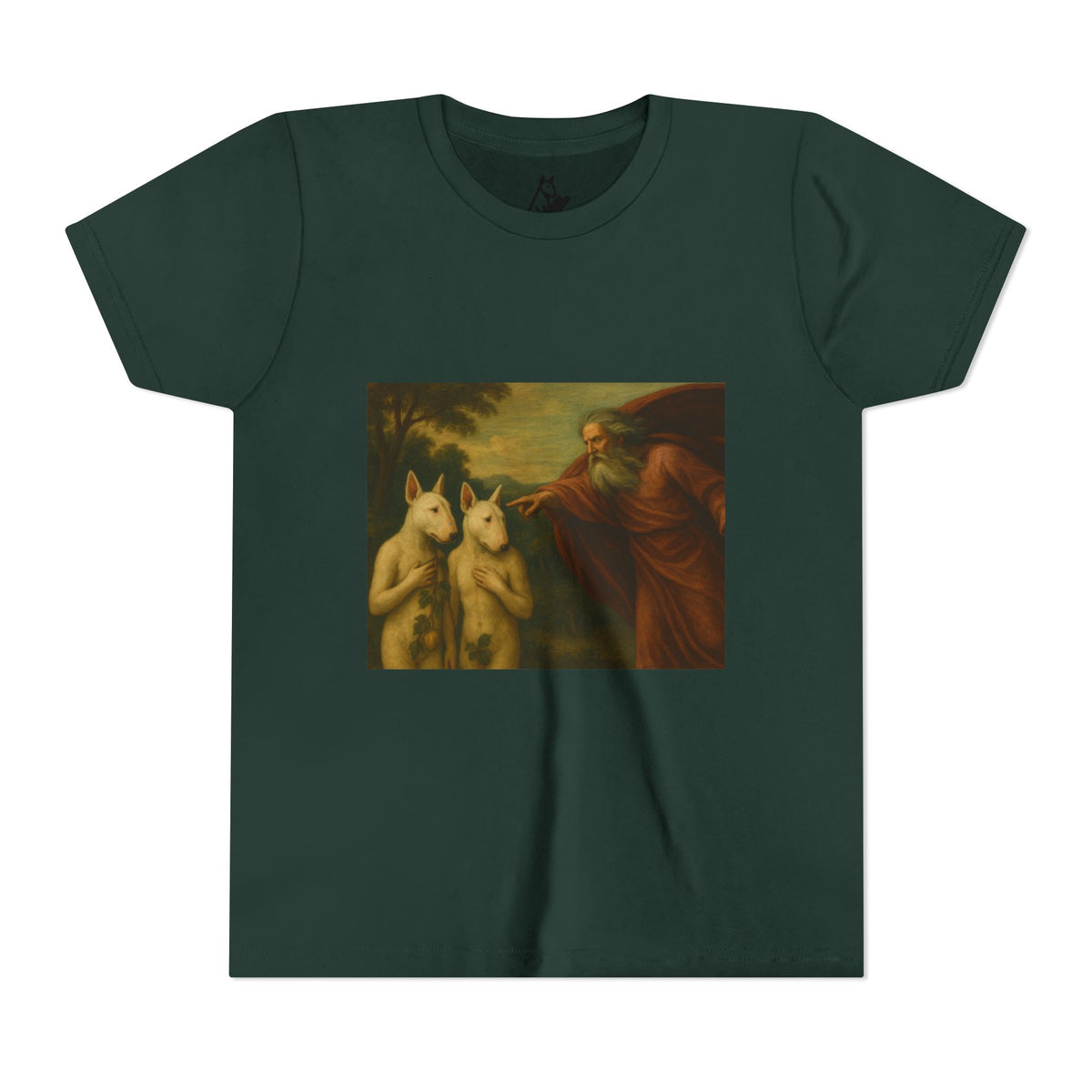 Bull Terrier The Rebuke of Adam and Eve — after Domenichino, 1626 | Youth Tee