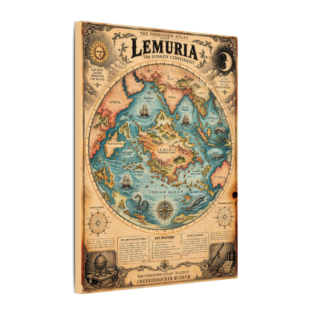 Lemuria, The Forbidden Atlas Plate IV | Canvas