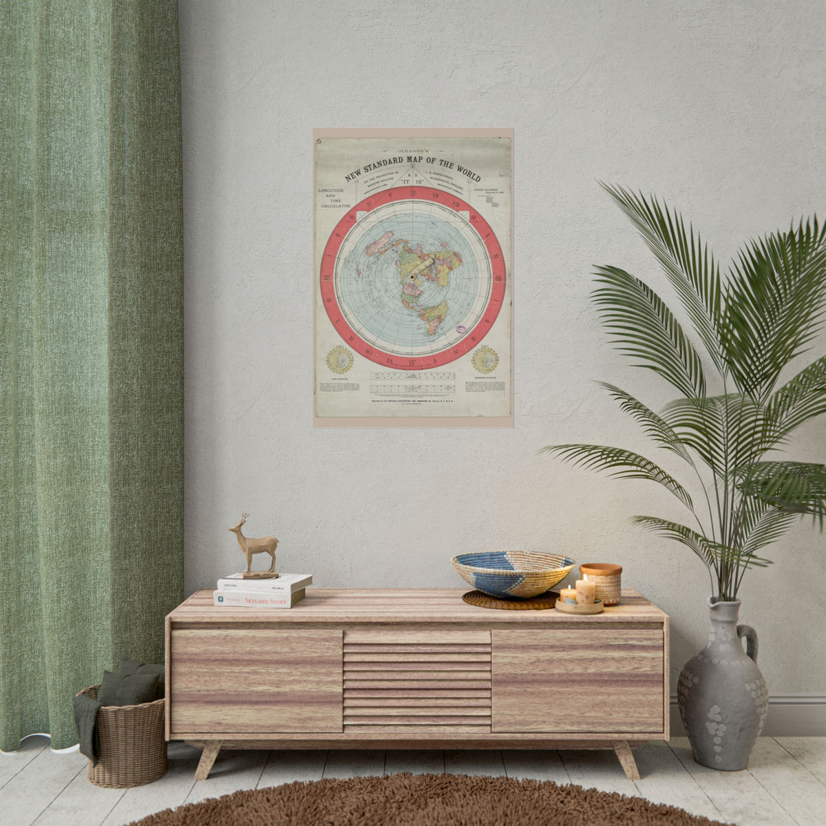 Gleason's New Standard Map of the World, 1892 | Poster
