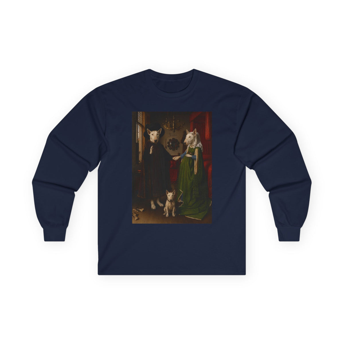 Bull Terrier The Arnolfini Portrait — after Jan van Eyck, 1434 | Long Sleeve