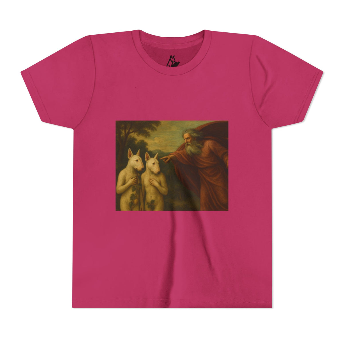 Bull Terrier The Rebuke of Adam and Eve — after Domenichino, 1626 | Youth Tee