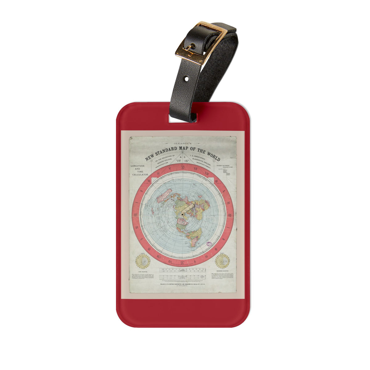 Gleason's New Standard Map of the World, 1892 | Luggage Tag