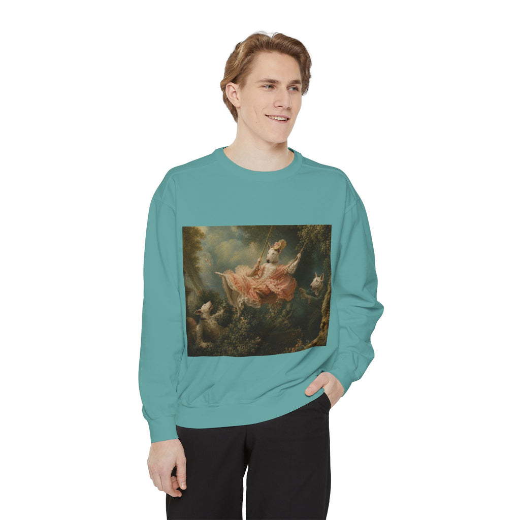 Bull Terrier The Swing — after Jean-Honore Fragonard, 1767 | Crewneck