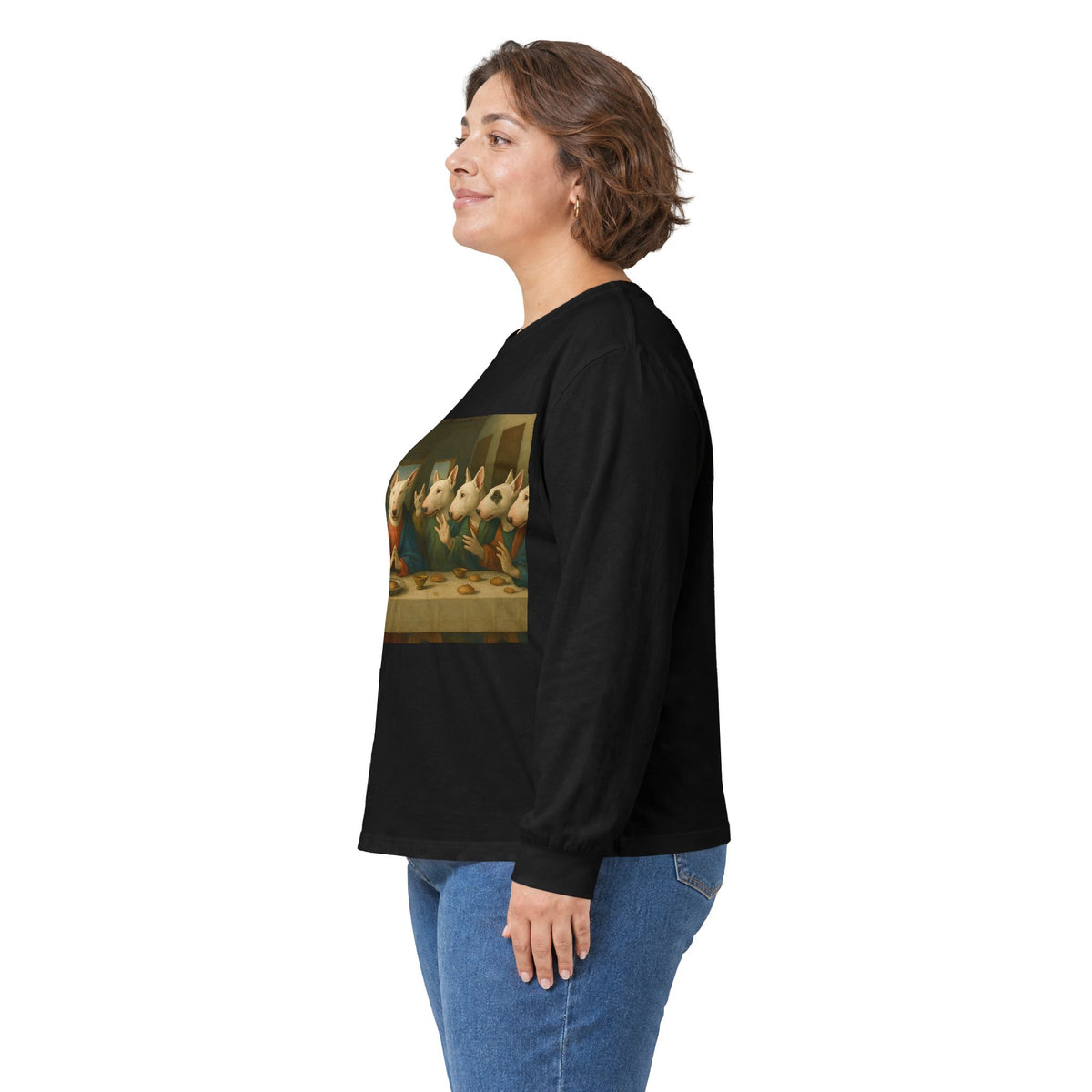 Bull Terrier The Last Supper — after Leonardo da Vinci, 1498 | Long Sleeve