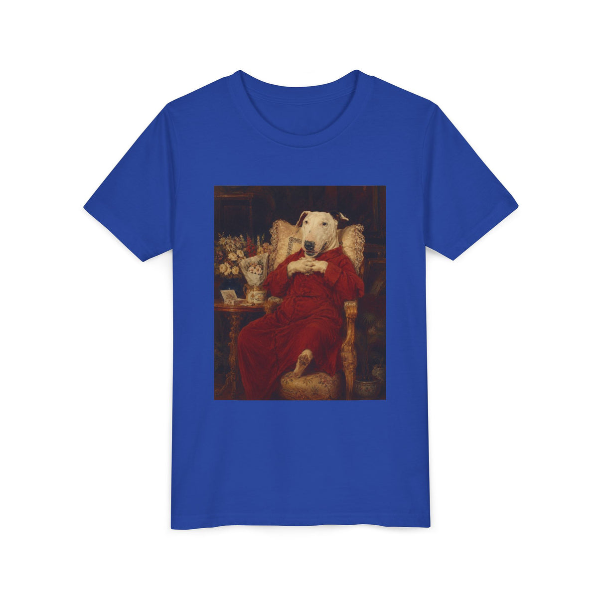 Bull Terrier A Happy Birthday — after Antonio Casanova y Estorach, c.1890 | Youth Tee
