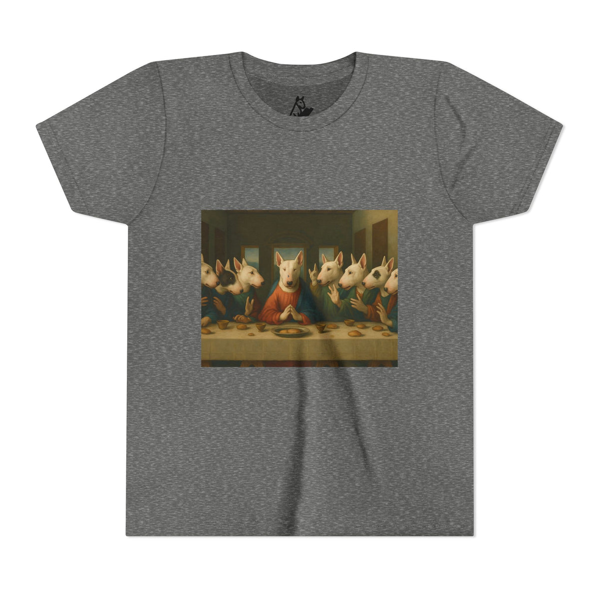 Bull Terrier The Last Supper — after Leonardo da Vinci, 1498 | Youth Tee