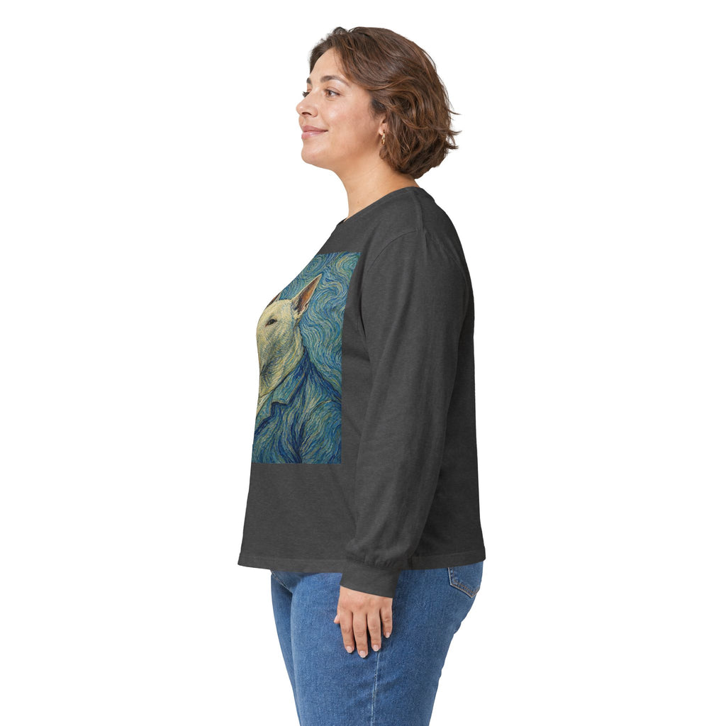 Bull Terrier Self Portrait — after Vincent van Gogh, 1889 | Long Sleeve