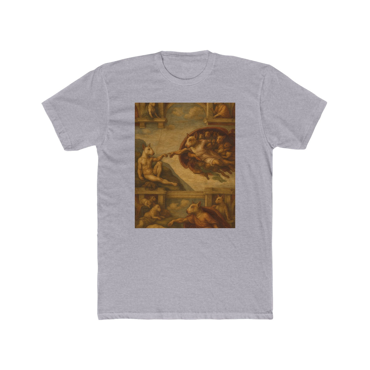 Bull Terrier The Creation Of Adam — after Michelangelo, 1512 | Tee