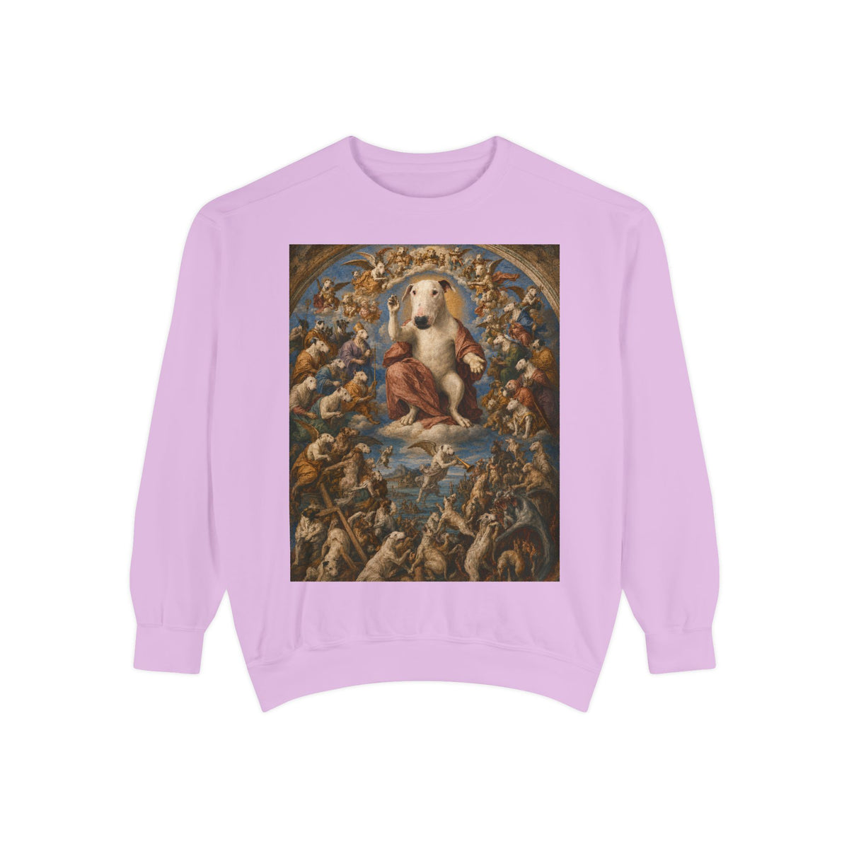 Bull Terrier The Last Judgement — after Michelangelo, 1541 | Crewneck