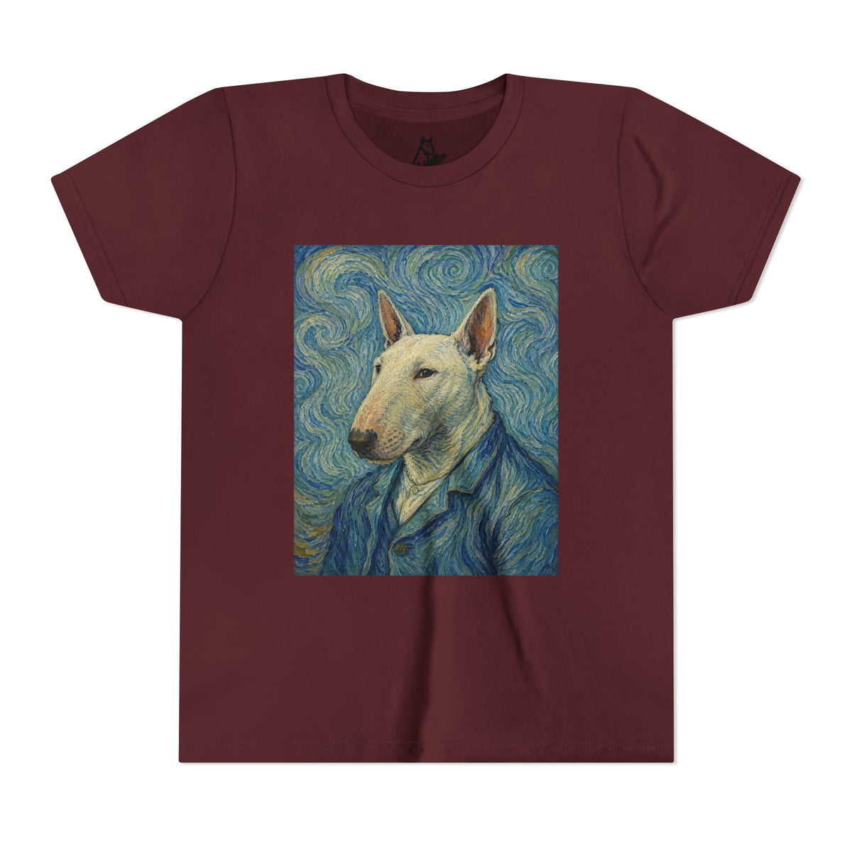 Bull Terrier Self-Portrait — after Vincent van Gogh, 1889 | Youth Tee
