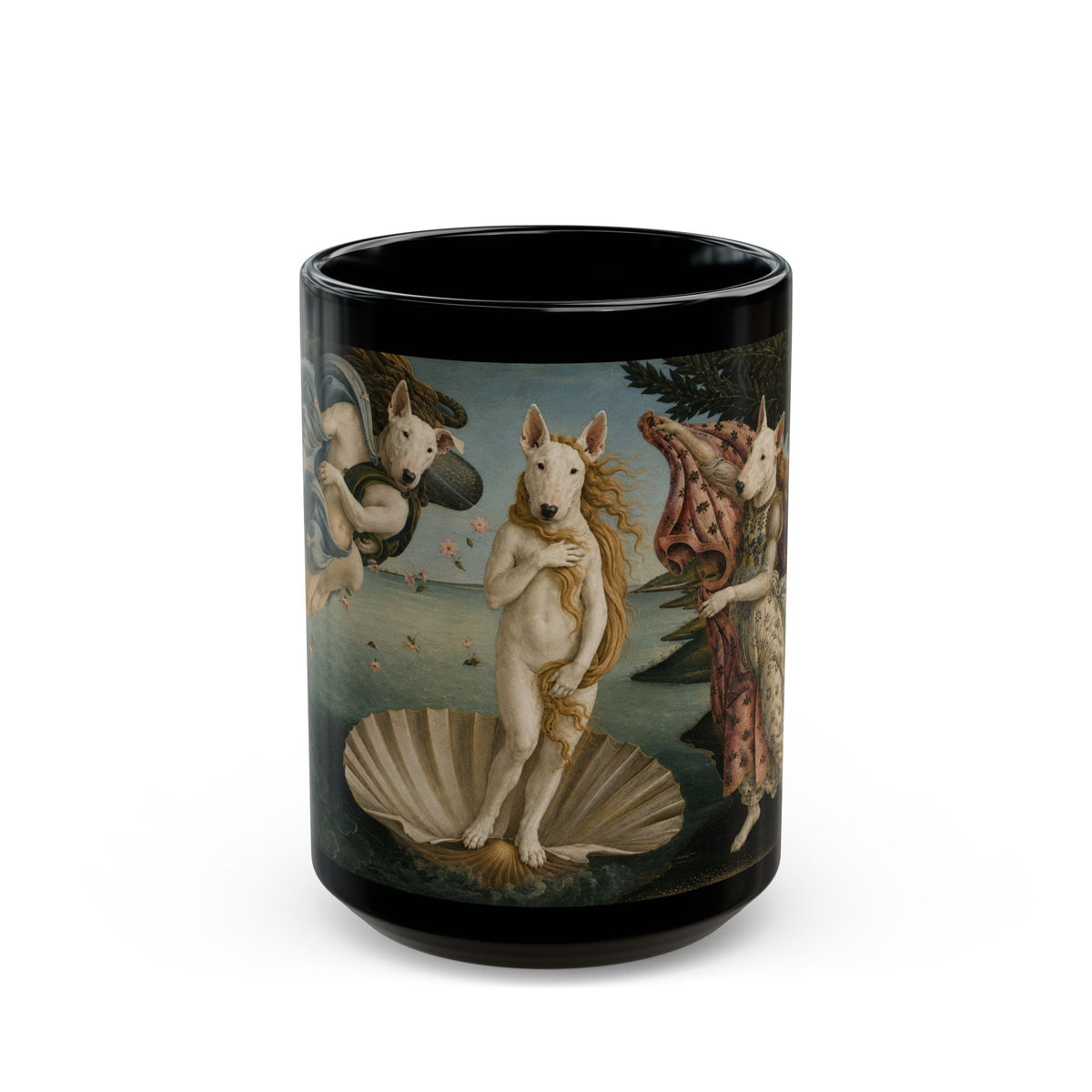 Bull Terrier The Birth of Venus — after Sandro Botticelli, c.1485 | Mug