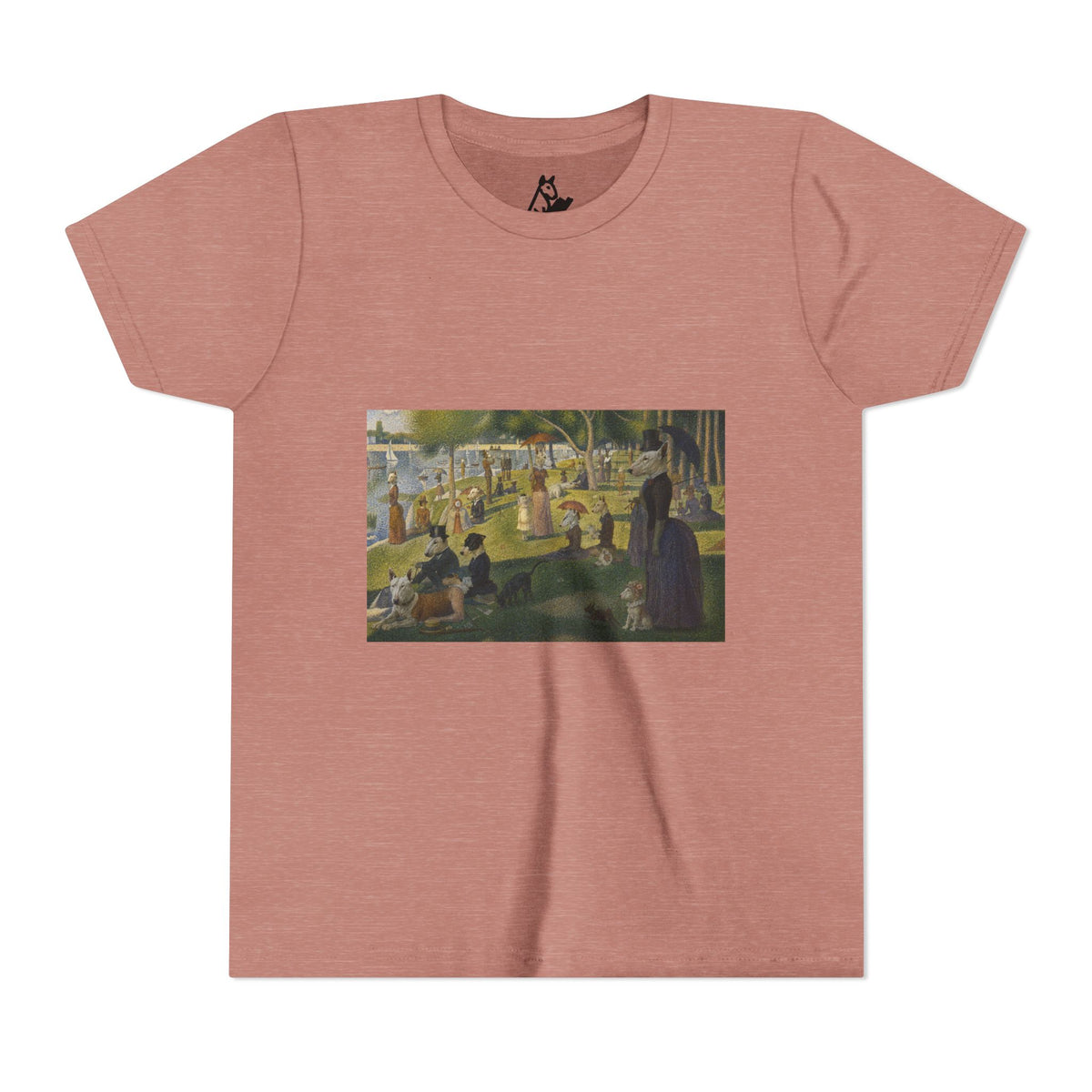 Bull Terrier A Sunday Afternoon on La Grande Jatte — after Georges Seurat, 1886 | Youth Tee