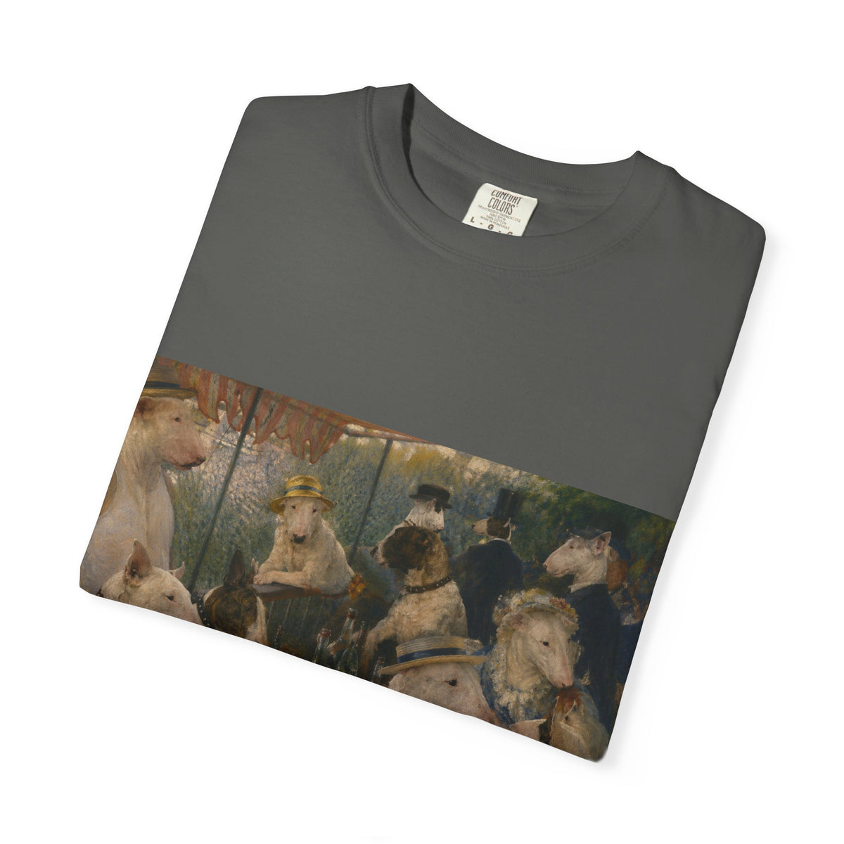 Bull Terrier Luncheon of the Boating Party — after Pierre-Auguste Renoir, 1881 | Garment-Dyed Tee