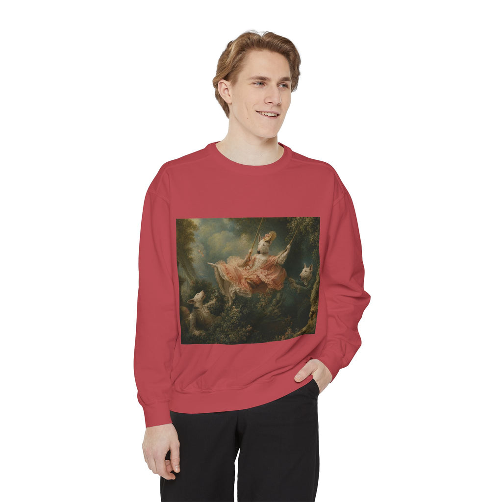 Bull Terrier The Swing — after Jean-Honore Fragonard, 1767 | Crewneck