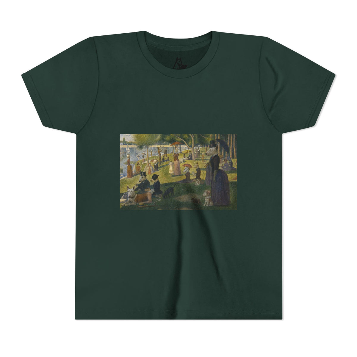Bull Terrier A Sunday Afternoon on La Grande Jatte — after Georges Seurat, 1886 | Youth Tee