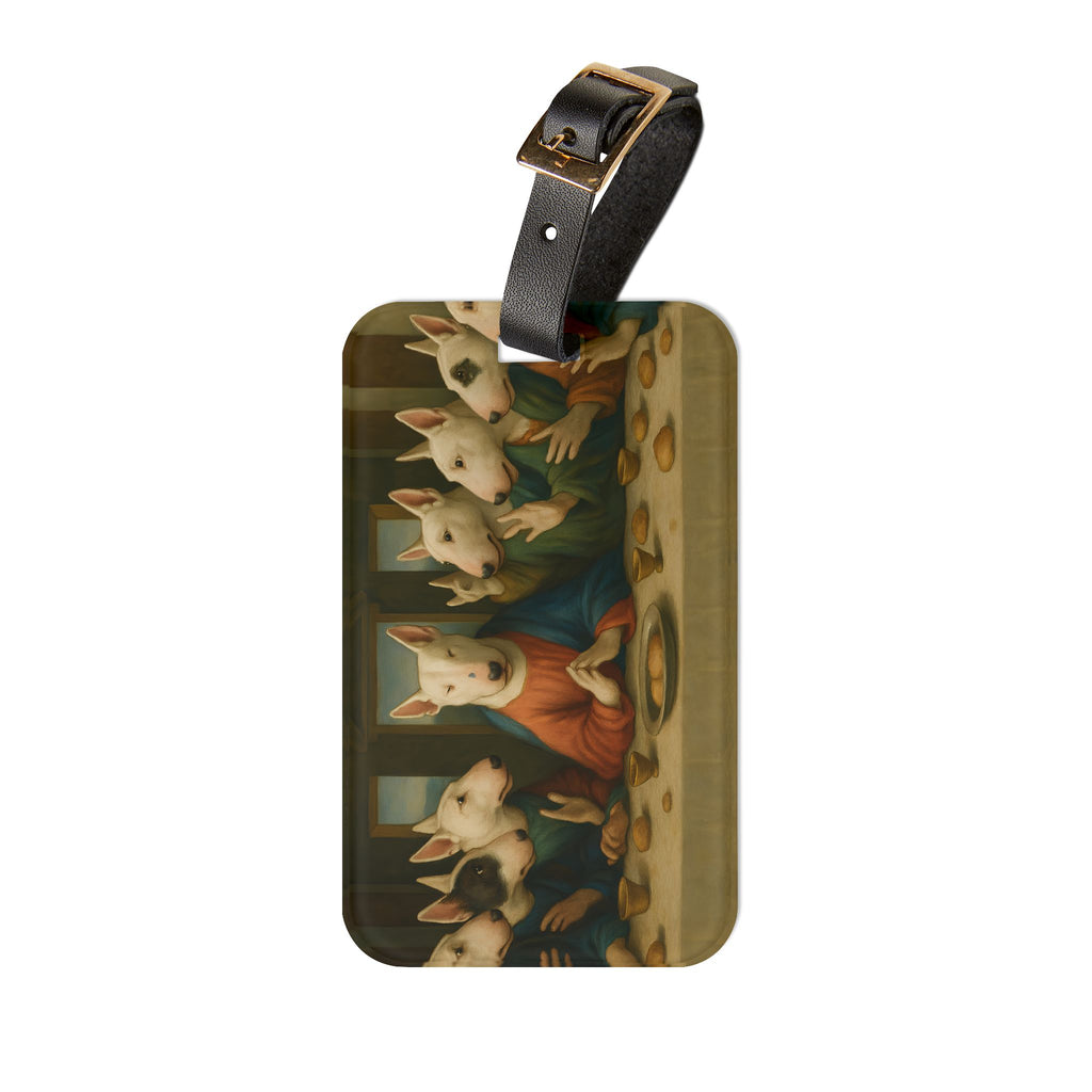 Bull Terrier The Last Supper — after Leonardo da Vinci, 1498 | Luggage Tag