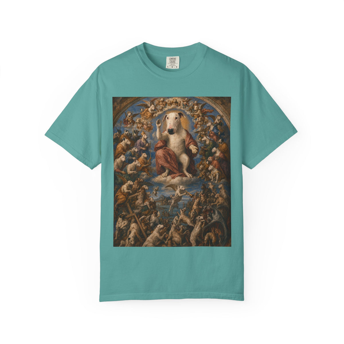 Bull Terrier The Last Judgement — after Michelangelo, 1541 | Garment-Dyed Tee