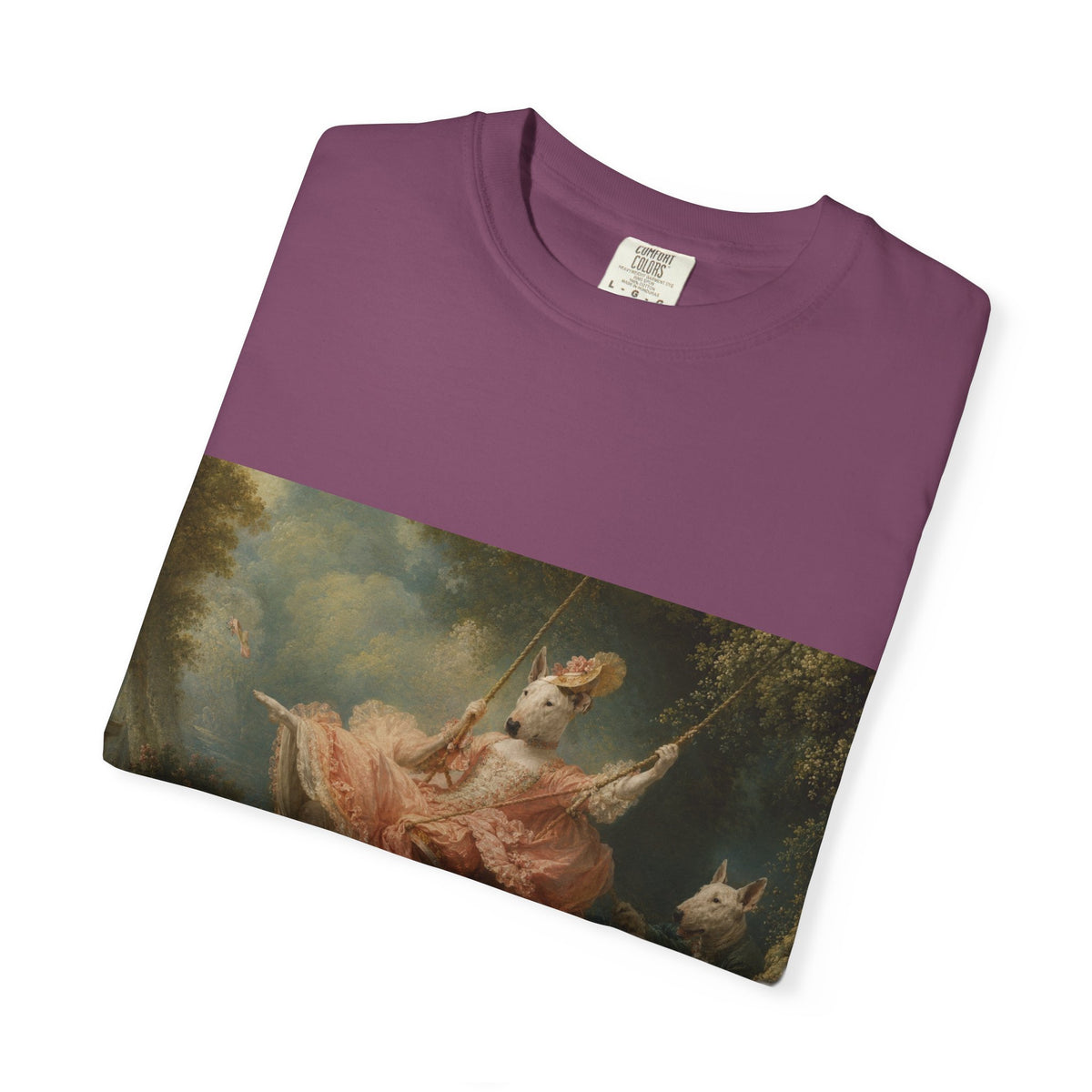 Bull Terrier The Swing — after Jean-Honore Fragonard, 1767 | Garment-Dyed Tee