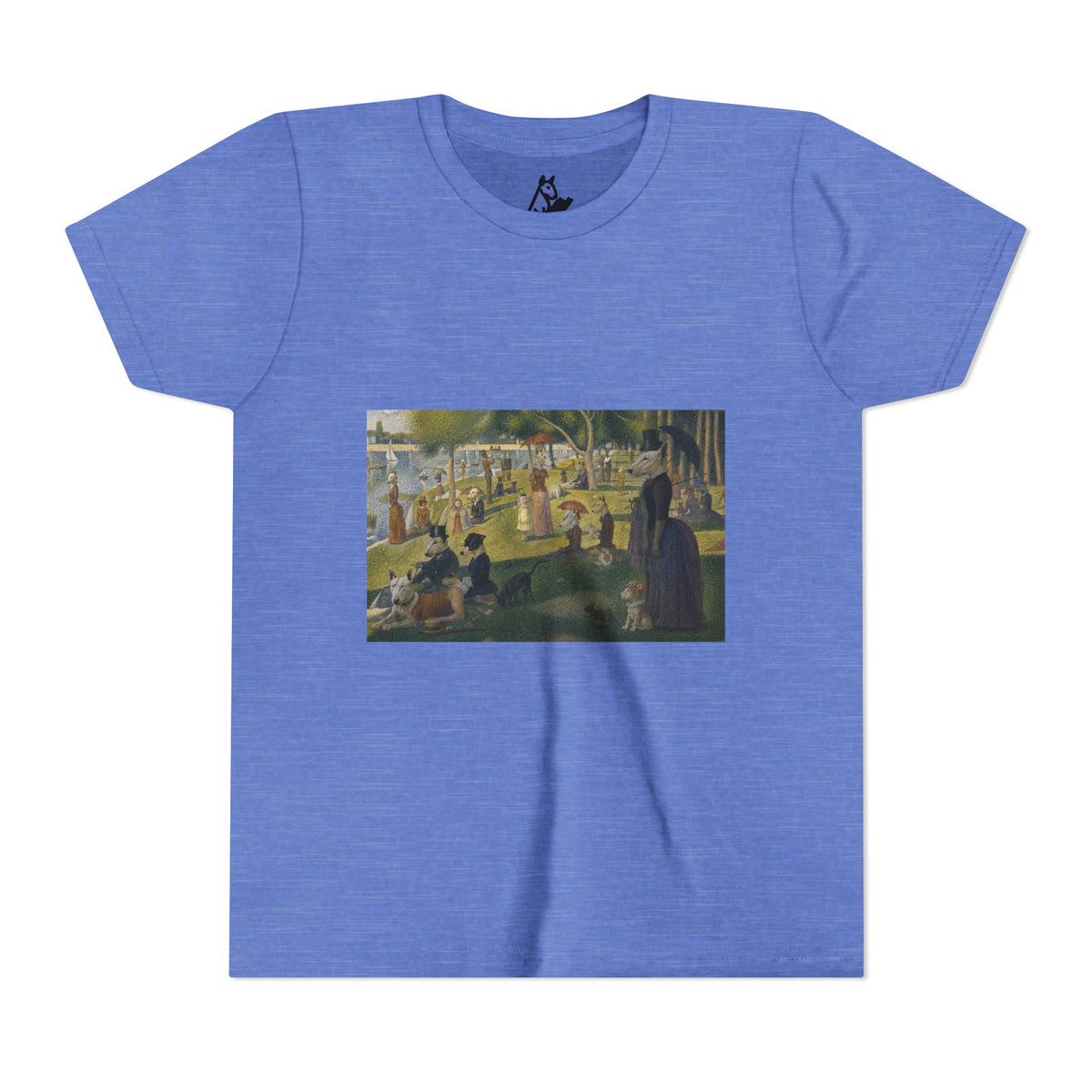 Bull Terrier A Sunday Afternoon on La Grande Jatte — after Georges Seurat, 1886 | Youth Tee