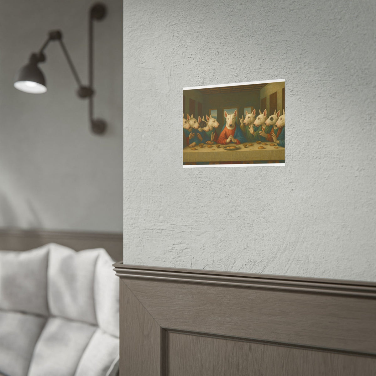 Bull Terrier The Last Supper — after Leonardo da Vinci, 1498 | Print
