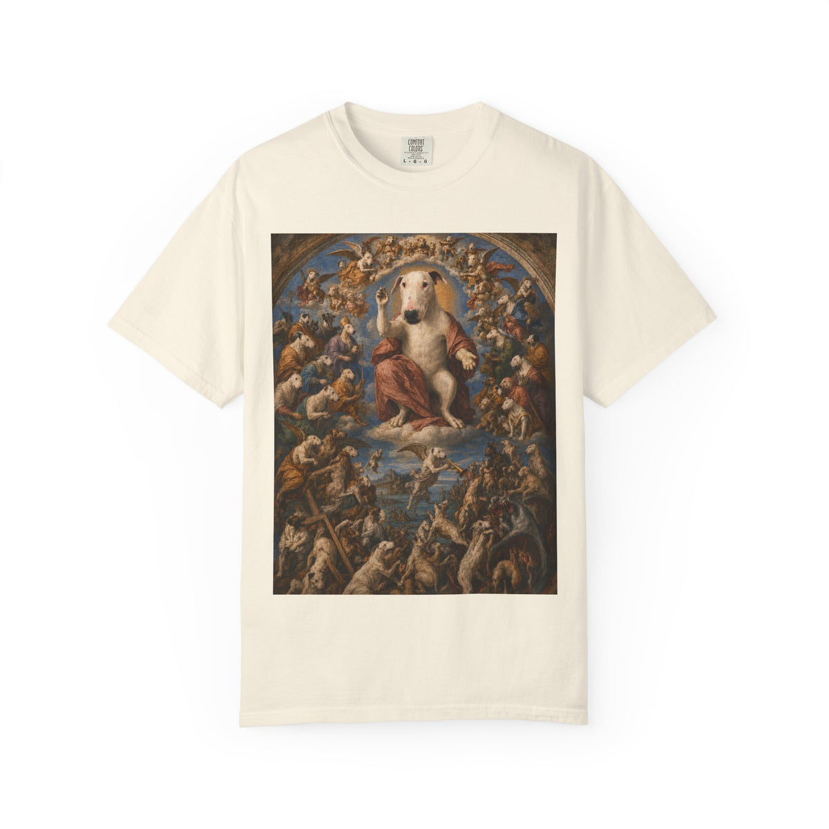 Bull Terrier The Last Judgement — after Michelangelo, 1541 | Garment-Dyed Tee